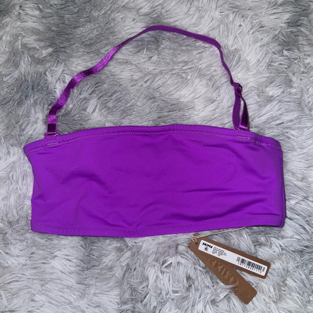 NWT Skims Signature Swim XXS Bandeau Bikini top